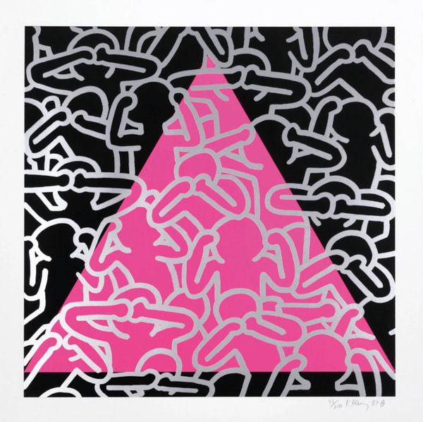 Keith Haring - Silence = Death (Littmann PP. 152), 1989