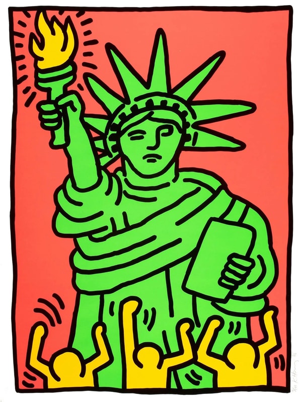 Keith Haring - Statue of Liberty (Littmann PP. 63), 1986