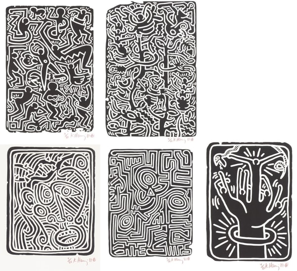 Keith Haring - Stones (Littmann PP. 126-127), 1989