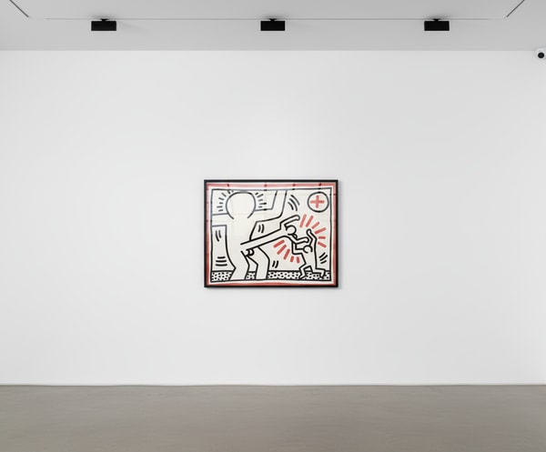 Keith Haring - Three Lithographs Untitled Cock Fight (Littmann PP . 39), 1985, Lithograph