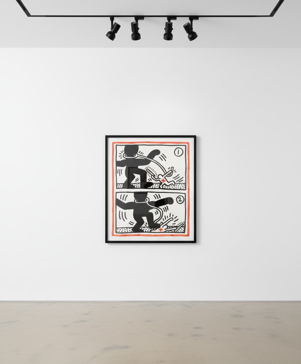 Keith Haring - Untitled 3 (Free South Africa) (Littmann PP. 43), 1985, Lithograph