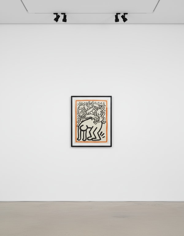 Keith Haring - Untitled (Fight AIDS Worldwide), 1990