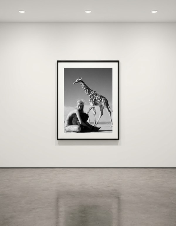 Michel Comte - Beauty and the Beast (Giraffe II), 1996, C-print photograph