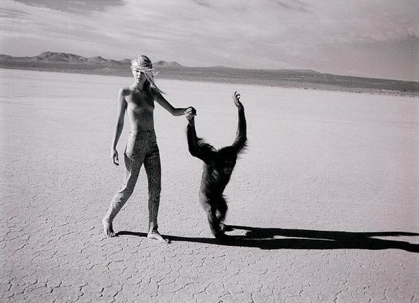 Michel Comte - Beauty and the Beast (Monkey IV), 1996