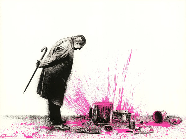 Mr. Brainwash - Glitch (Pink), 2018