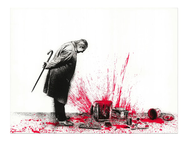 Mr. Brainwash - Glitch (Red), 2018