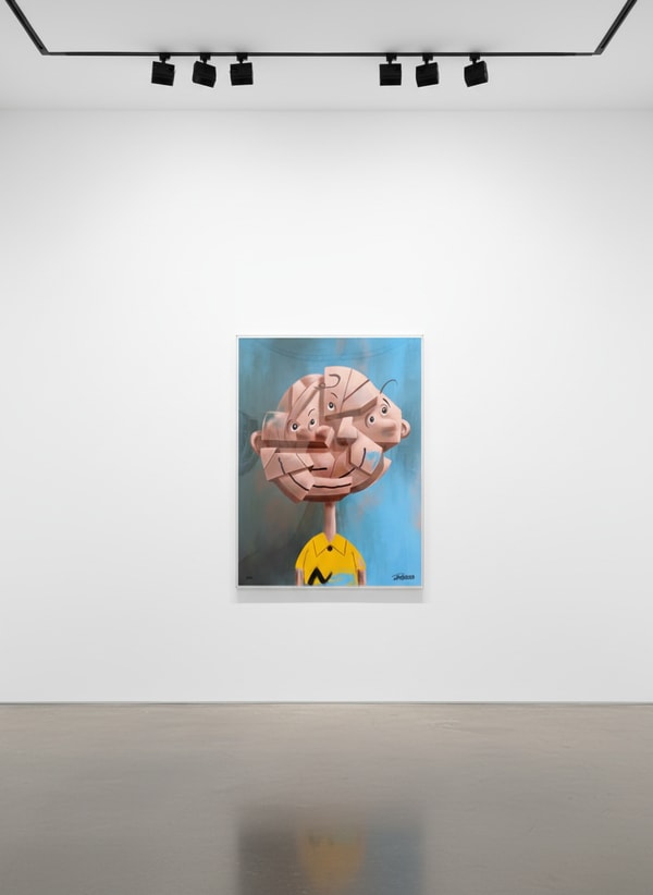 Mr Pinkbrush - Charlie, 2026, Oil painting on canvas