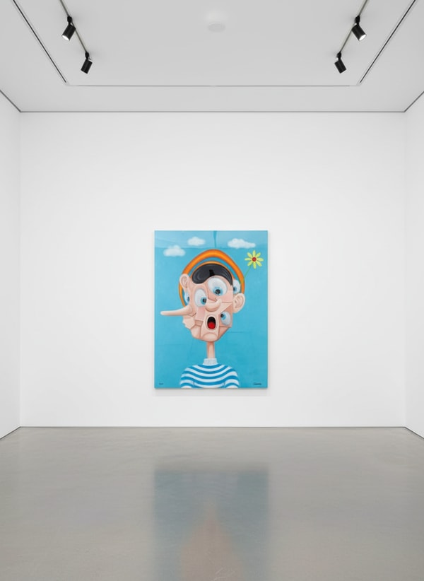 Mr Pinkbrush - Pinocchio, 2025 , Oil painting on a canvas