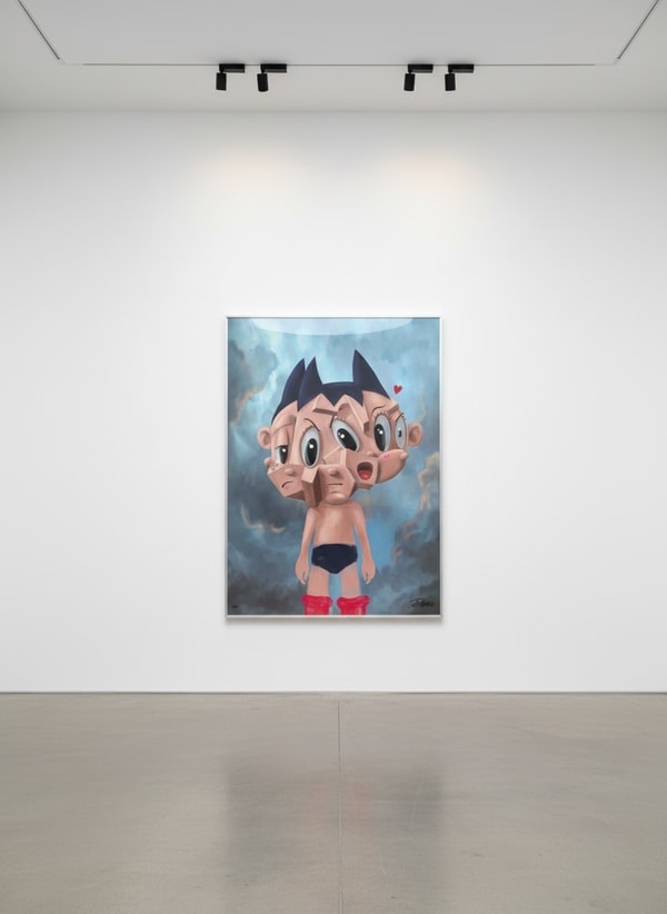 Mr Pinkbrush - Rocket Boy, 2026, Oil painting on canvas