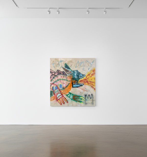 Niall Strachan - History Painting, 2025, Oil stick, acrylic, spray paint on canvas 