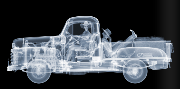 Nick Veasey - 1948 Mercury Cowboy