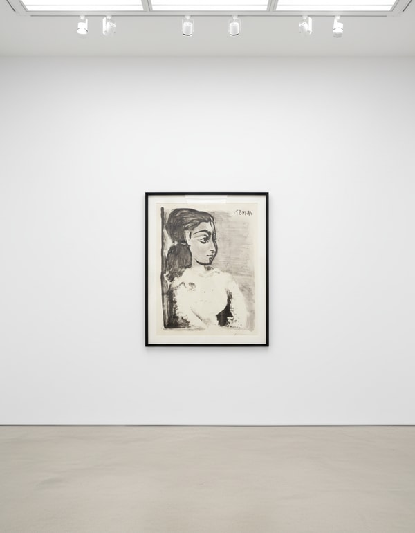 Pablo Picasso - Buste de Femme au Corsage Blanc (Jacqueline de Profil), 1957