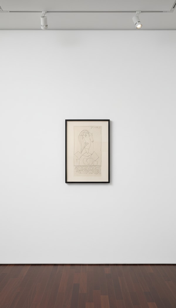 Pablo Picasso - Buste de Femme (Dora Maar) State I (Bloch 308), 1938