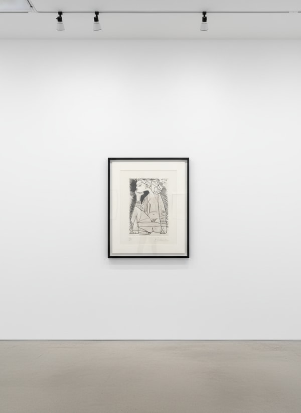 Pablo Picasso - Femme Assise en Tailleur, 1951