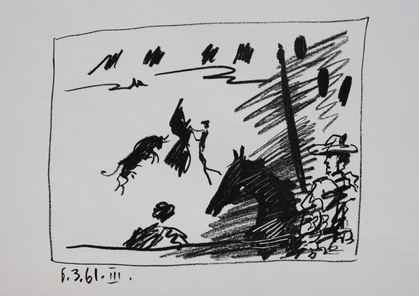 Pablo Picasso - Jeu De La Cape (Bloch 1015), 1961