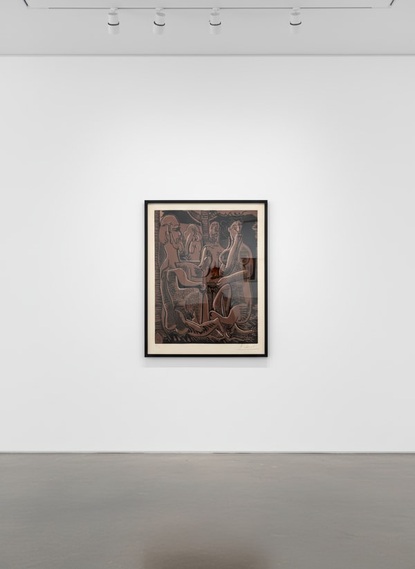 Pablo Picasso - Le Déjeuner sur l'herbe d'aprés Edouard Manet. (The Luncheon on the Grass after Edouard Manet), 1954, Sign...