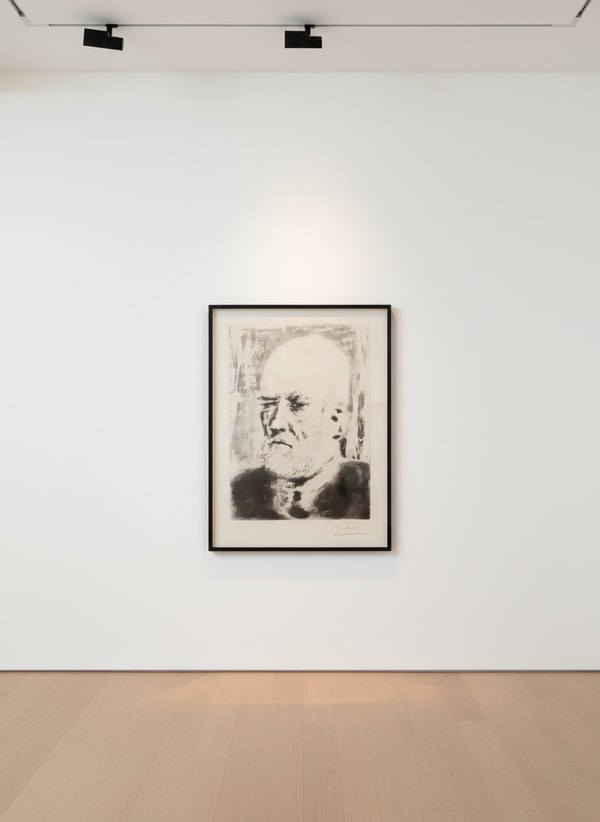 Pablo Picasso - Portrait of Vollard II, 1937, Bloch 231
Sugar-lift aquatint on copper
Suite Vollard 98
Signed “Picasso” in...