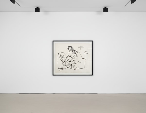 Pablo Picasso - The Foot Bath | Le Bain de pieds, 1960, Dated Brush and India Ink Drawing on Wove Paper
Dated 26.1.60.II i...