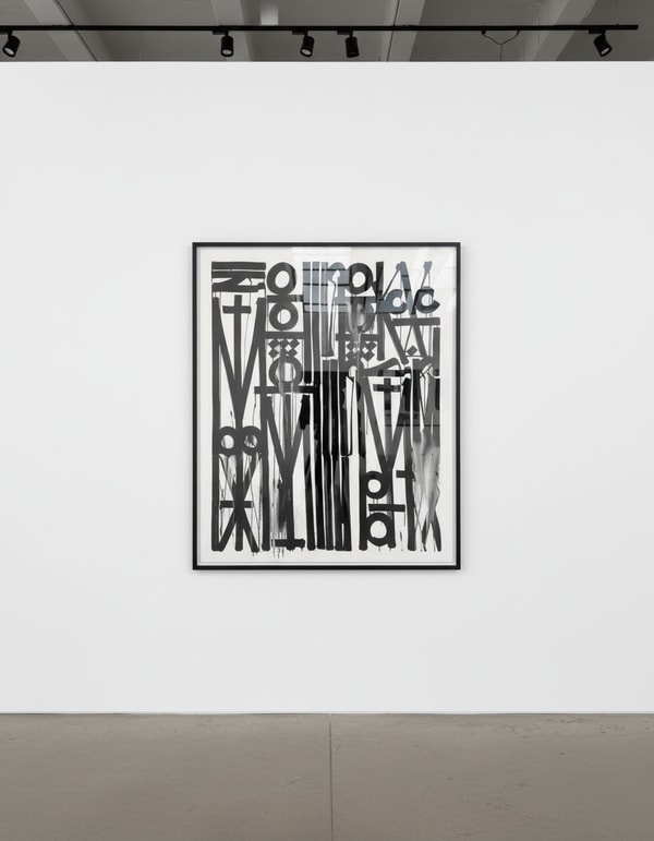 Retna - El Nino Oscuro ha Regresado, 2018, ink on canvas