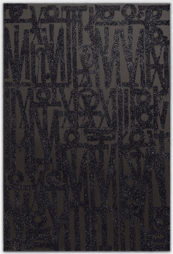Retna - Even the Heart Skips a Beat (black on black), 2024