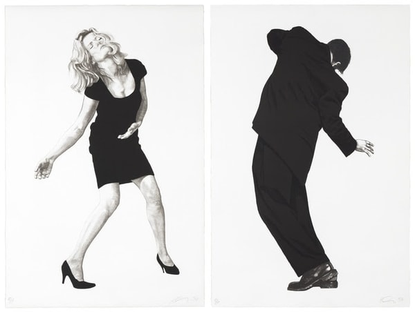 Robert Longo - Barbara & Raphael, from Men In The Cities, 1998