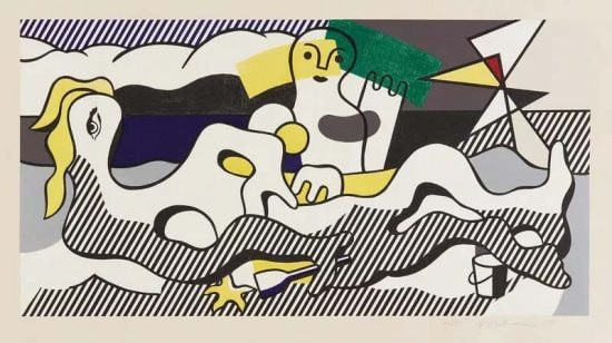 Roy Lichtenstein - At The Beach (C. 156) , from The Surrealist Series, 1978
