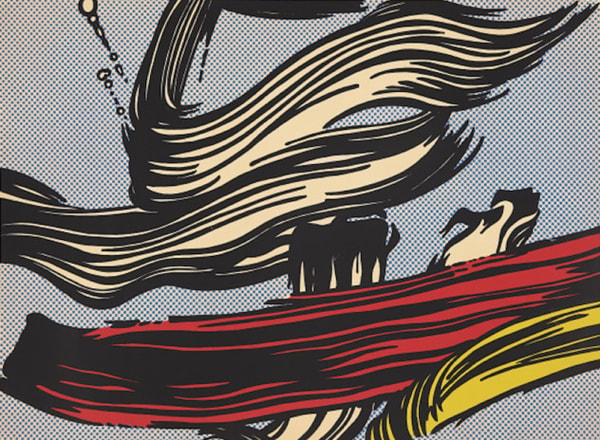 Roy Lichtenstein - Brushstroke (C. 45), 1967, Screen print