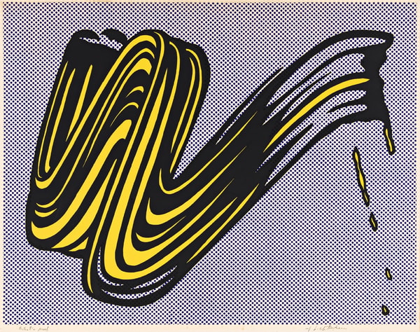 Roy Lichtenstein - Brushstroke (C. II 5), 1965, Screen print