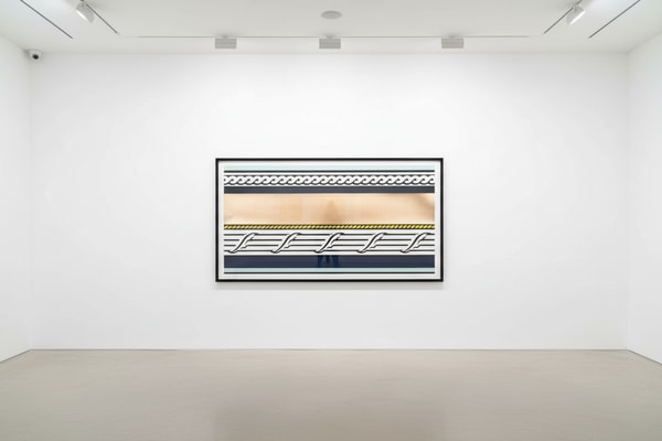 Roy Lichtenstein - Entablature IV (C. 141), 1976, Screen print and collage with embossing