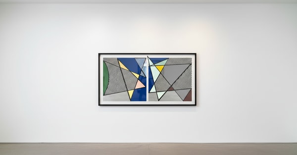 Roy Lichtenstein - Imperfect Diptych 46 1/4 '' x 91 3/8 '' (C. 219), 1988