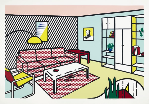 Roy Lichtenstein - Modern Room (C. 252), from Interiors, 1990-91