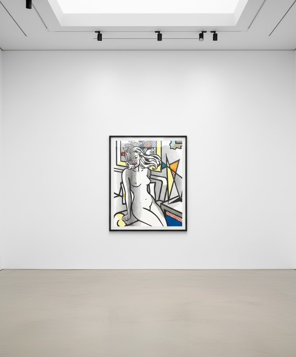 Roy Lichtenstein - Nude With Yellow Pillow (C. 283) , from Nudes Series, 1994, Relief print on Rives BFK paper