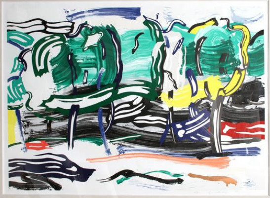 Roy Lichtenstein - Road Before The Forest (C. 213), from Landscapes, 1985