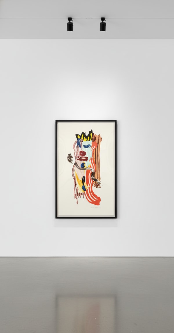 Roy Lichtenstein - Roads Collar , from Brushstroke Figures Series (C. 288), 1989, Lithograph , wax type , wood cut , and s...