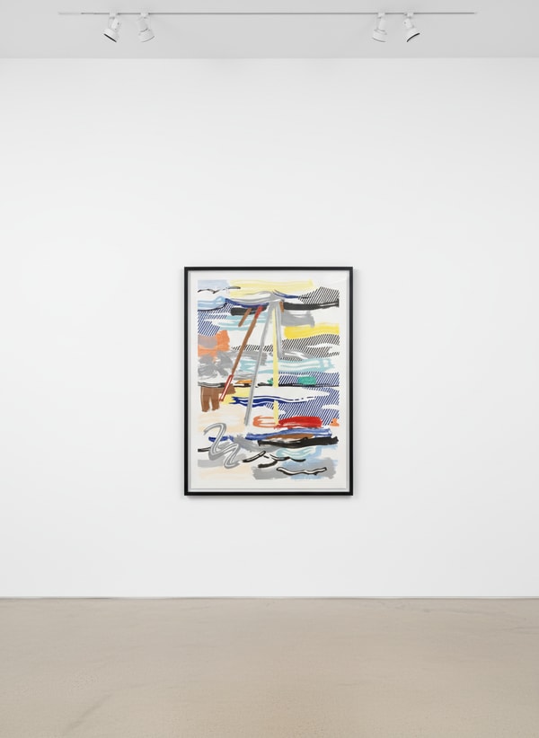 Roy Lichtenstein - Sunshine Through The Clouds (C. 216), from Landscapes, 1985