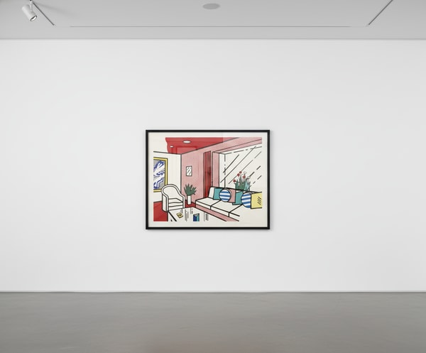 Roy Lichtenstein - The Living Room (C. 250), from Interiors, 1990-91