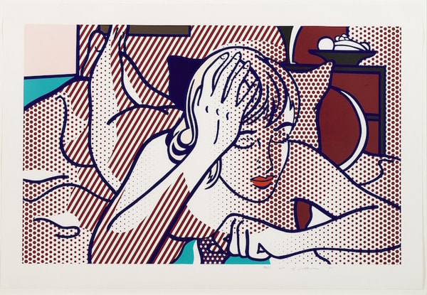 Roy Lichtenstein - Thinking Nude State I (C. 290), 1994