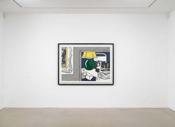 Roy Lichtenstein - Two Paintings: Green Lamp, 1984