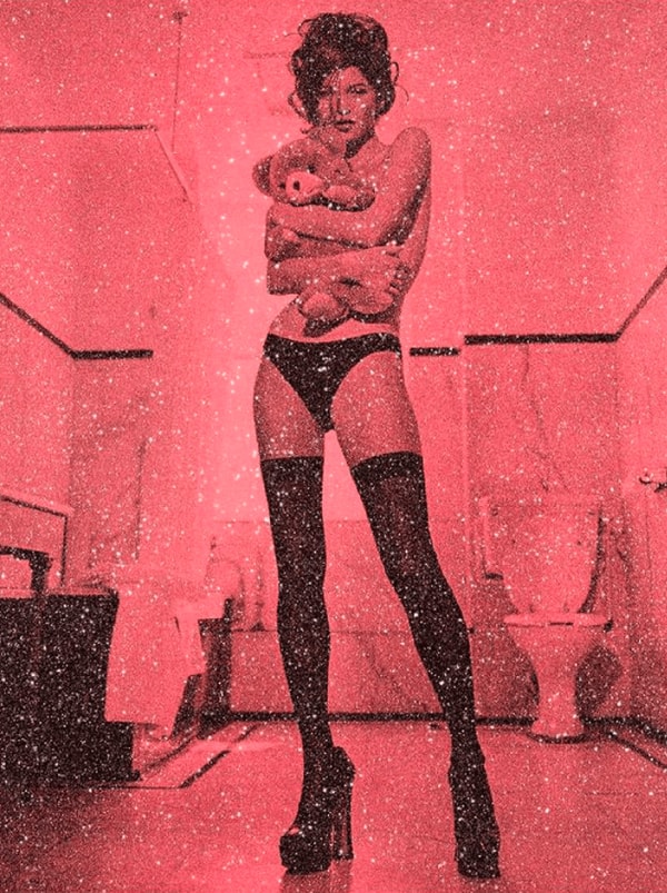 Russell Young - Kate Moss in Mars Pink, 2021