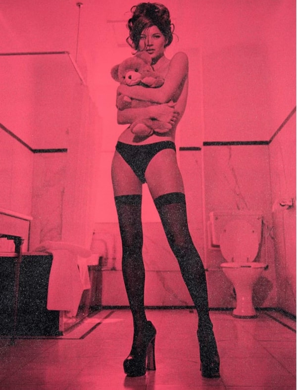 Russell Young - Kate Moss Superstar 2 Bright Pink, 2015