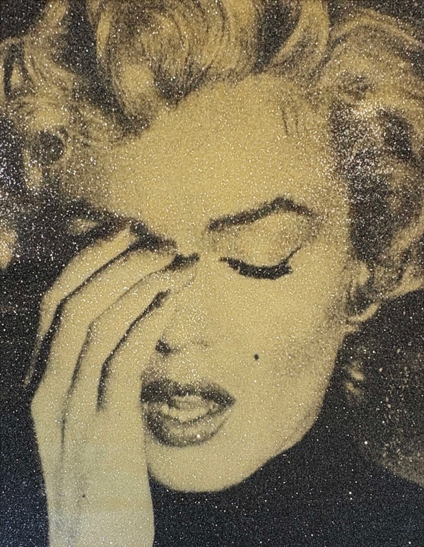 Russell Young - Marilyn Crying (Crash Gold), 2018