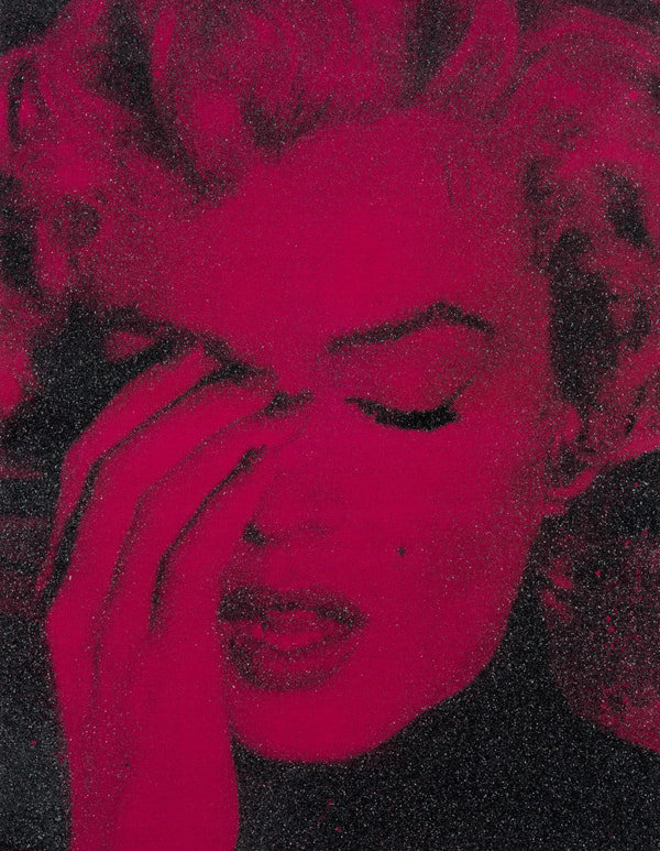 Russell Young - Marilyn Crying Hellfire Red, 2017