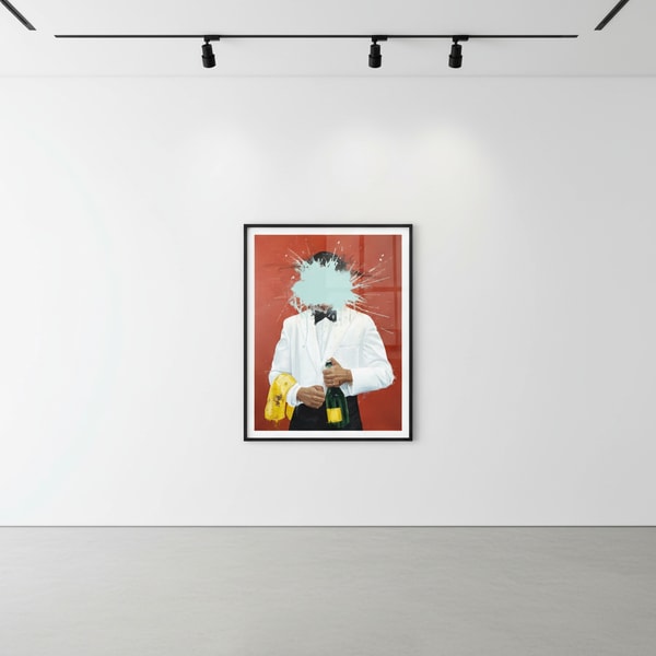 Sage Barnes - After Hours (Light Blue) Hand Embellished Print, 2023