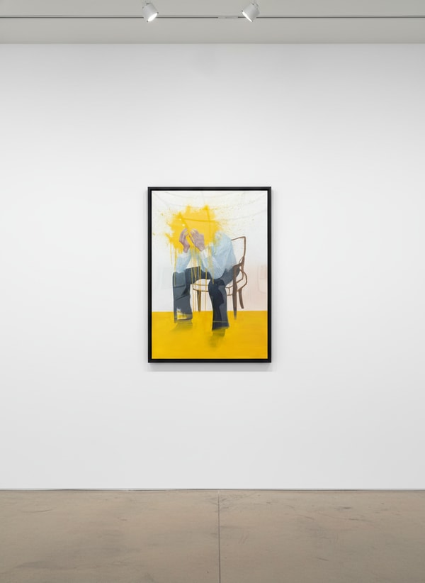 Sage Barnes - Consumed, 2022, Acrylic and aerosol on canvas
**Commissions available in green, pink & blue