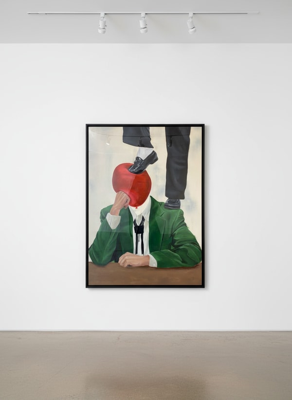 Sage Barnes - Corporate Ladder, 2023, Acrylic on canvas