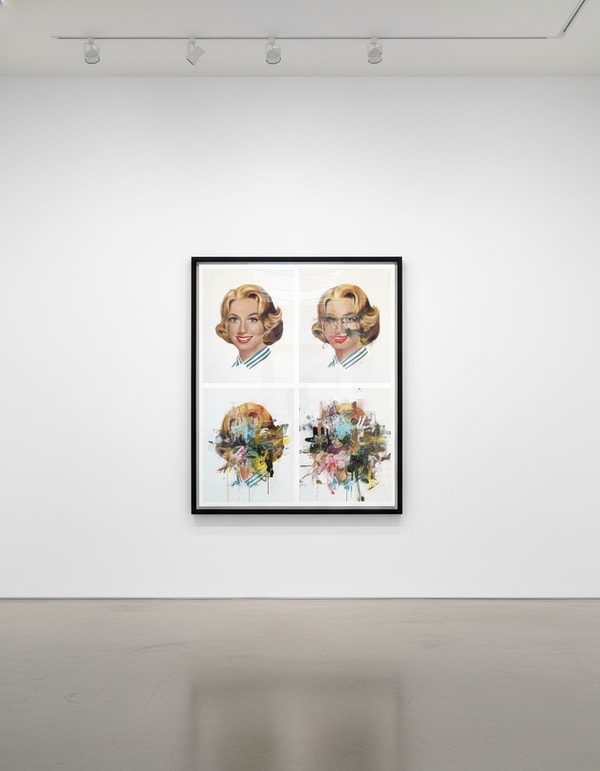 Sage Barnes - Evelyn, 2023, Mixed media on canvas