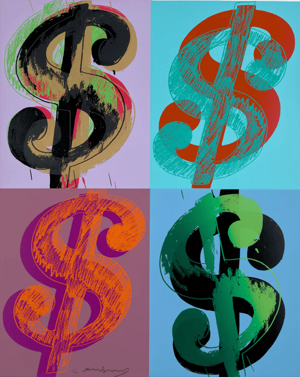 Andy Warhol - $ (Quadrant) F. & S. 283, 1982