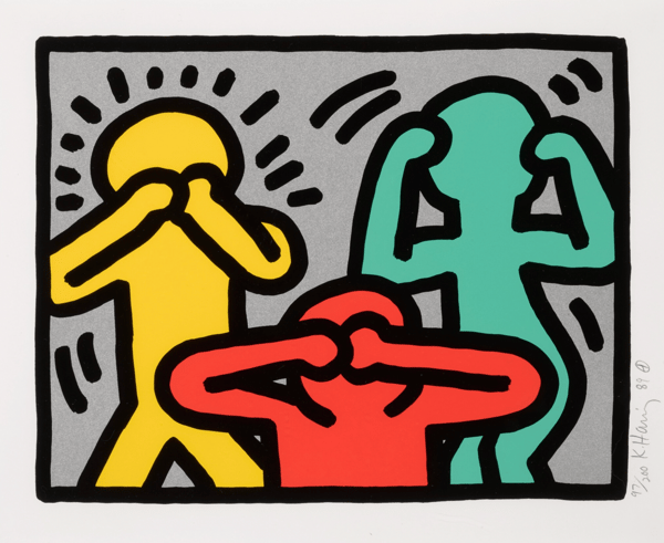 Keith Haring - Pop Shop III (C) (Littmann PP. 145), 1989