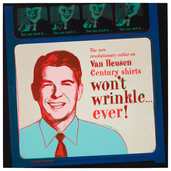 Andy Warhol - Van Heusen Ronald Reagan F.S. II 356, from Ads, 1985