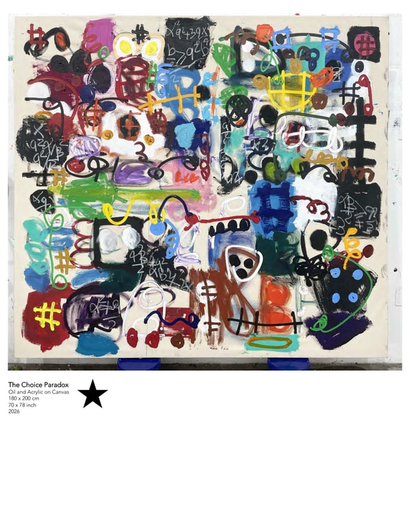 Taher Jaoui - Colored Semi Figures X, 2026